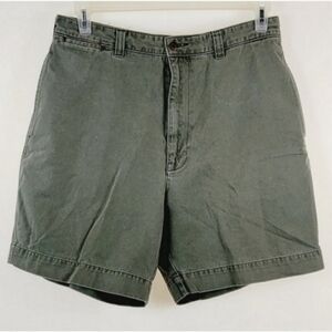 ABERCROMBIE & FITCH Cotton Green Shorts Size 34 90's Vintage